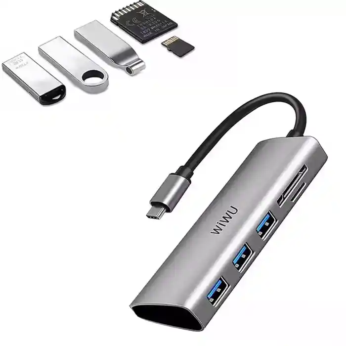 Wiwu alpha 532st 5 in 1 usb type-c hub adapter